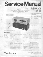 Technics - RSM-205 - Service manual 